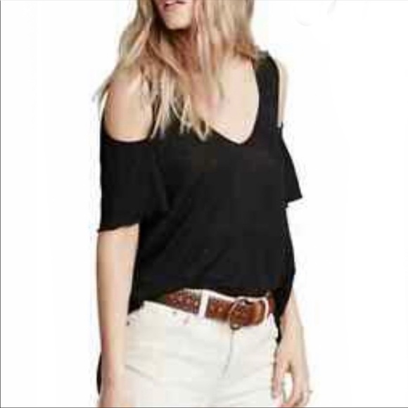 Free People Cold Shoulder Top - Picture 2 of 4